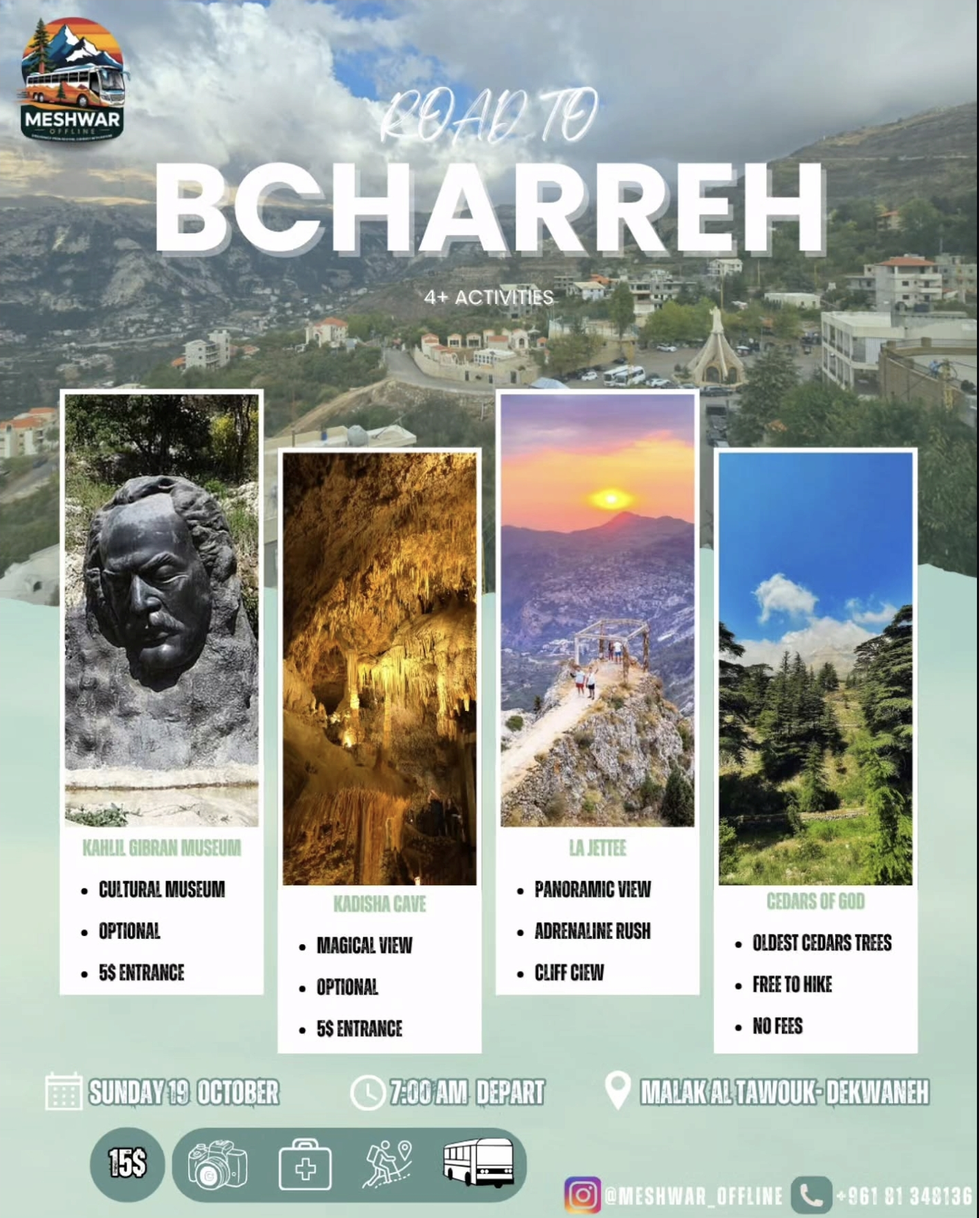 Bcharreh Trip - 19 October 2025 - Easy