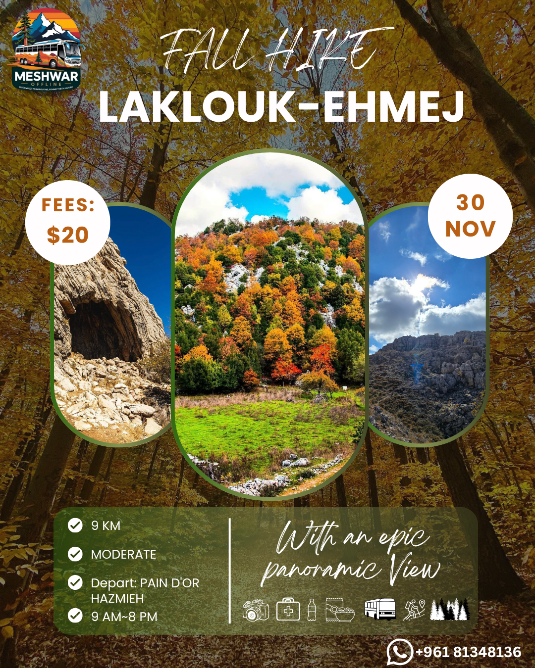 Laklouk to ehmej - 30 November 2025 - Moderate