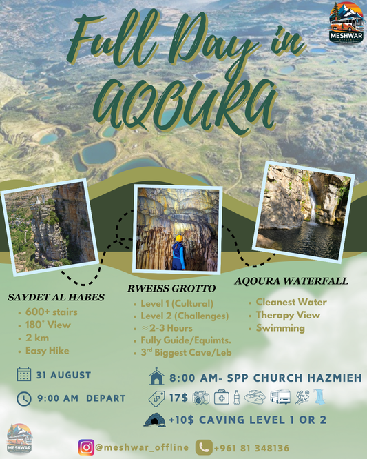 Aqoura Caving- 31 August 2025 - Easy