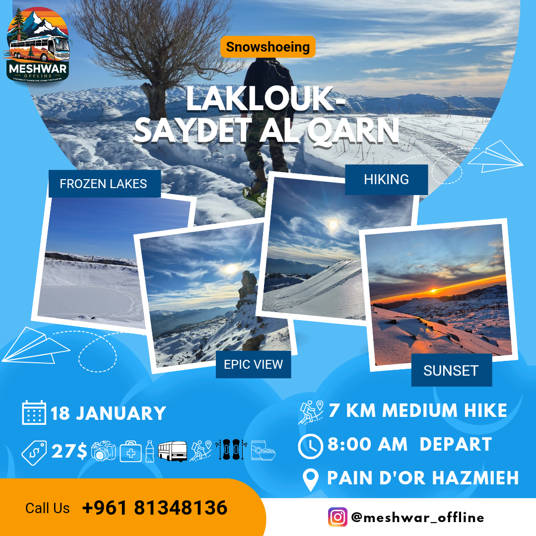 Laklouk Snowshoeing - 18 January 2026 - Medium