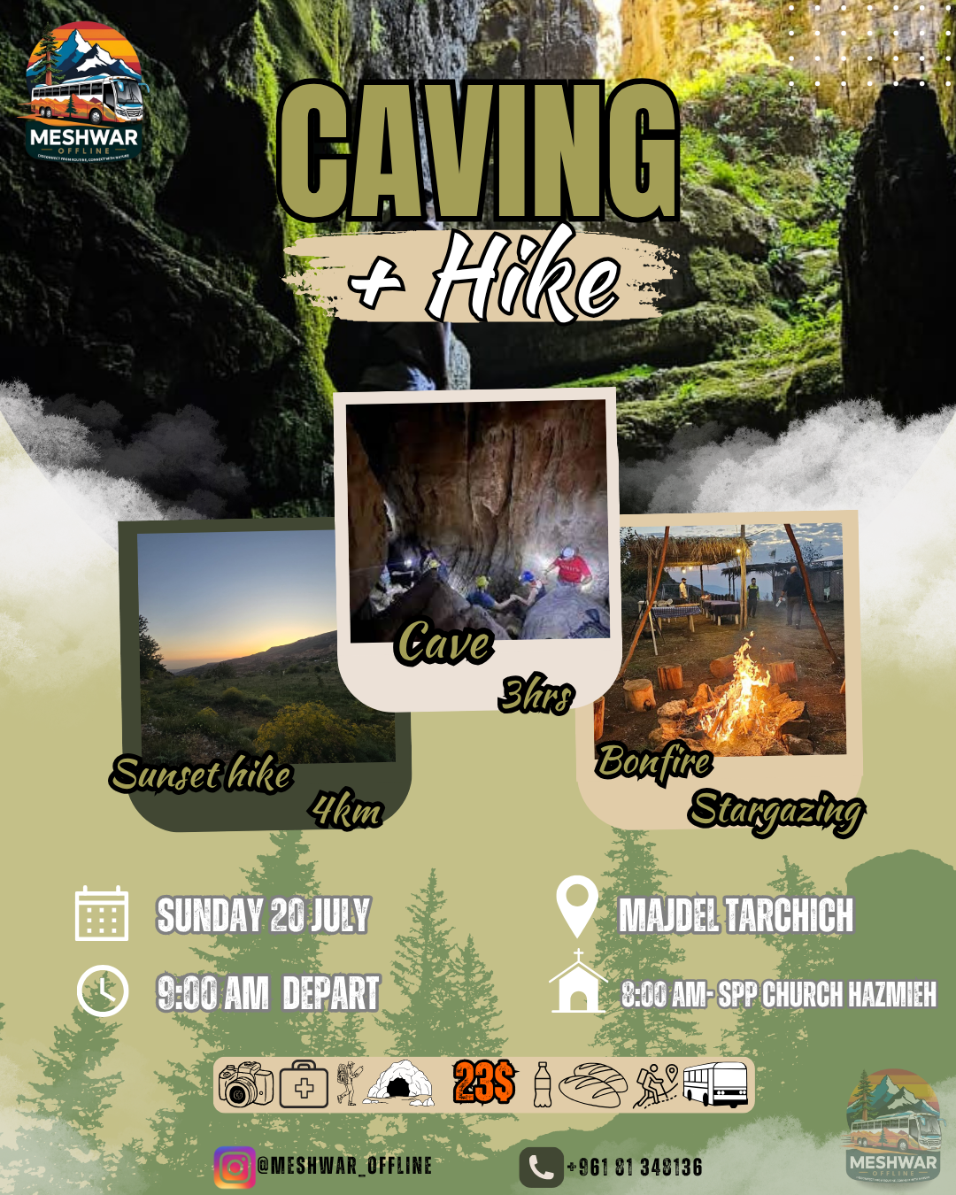 Majdel Tarchich Caving- 20 July 2025 - Moderate