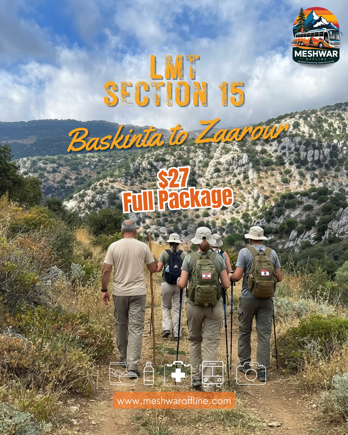 Baskinta to Zaarour-27 September 2026- Challenging