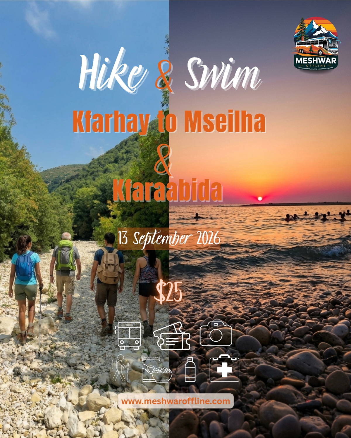 End of Summer- Kfarhay to Mseilha-13 September 2026- Moderate