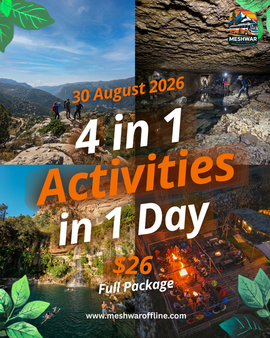 Faraya to Afqa- 4 in 1 -30 August 2026- Moderate